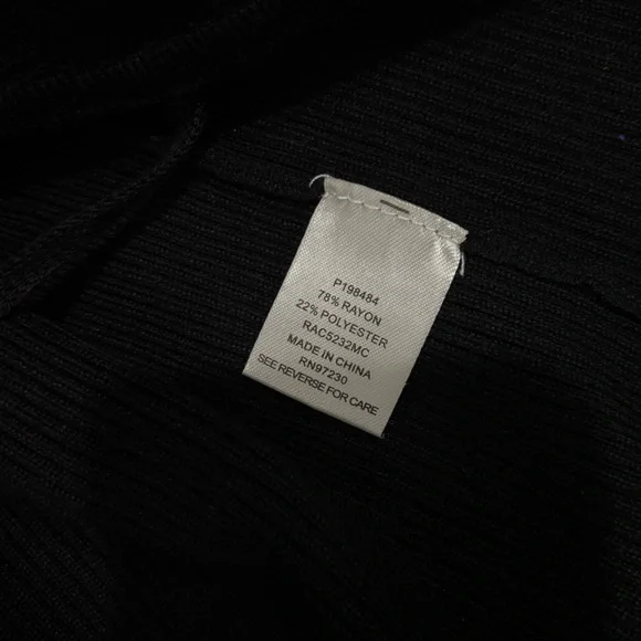 FAME NWT Two Pc Set Black Women's Cardigan & Top, Medium - Picture 5 of 6